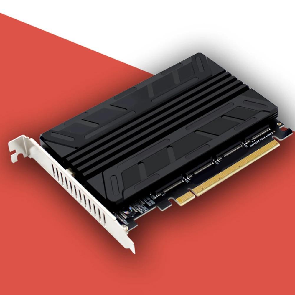 M.2 NVMe SSD PCIE X16M Ű Ȯ ī, 4 Ʈ  ī, 4X32Gbps  Ȯ  